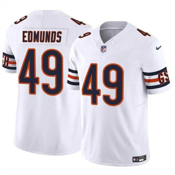 Men & Women & Youth Chicago Bears #49 Tremaine Edmunds White 2023 F.U.S.E. Vapor Stitched Jersey,We sell and wholesale Men & Women & Youth Chicago Bears #49 Tremaine Edmunds White 2023 F.U.S.E. Vapor Stitched Jersey on line form chian!